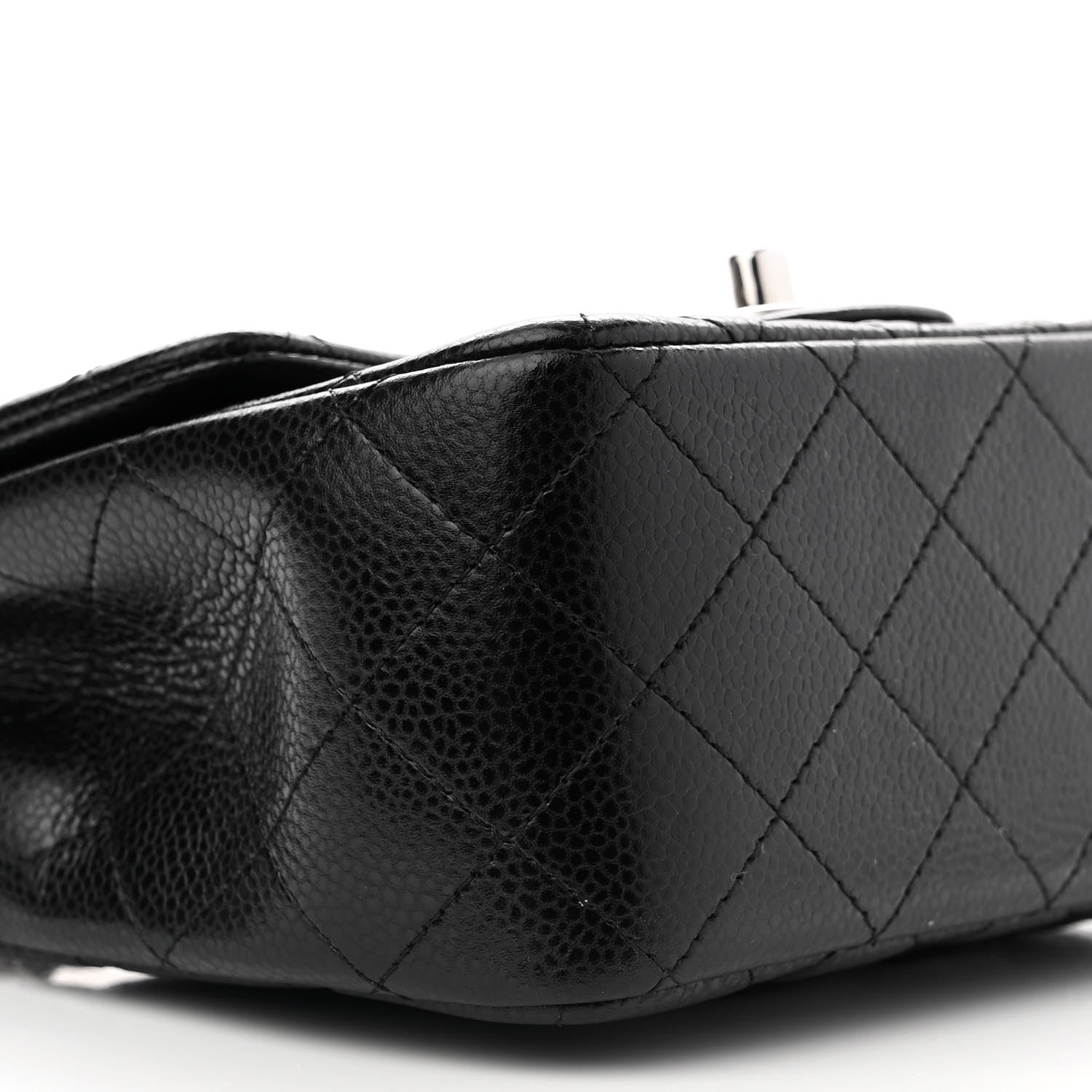 Chanel Caviar Quilted Mini Square Flap Black 9 of 10