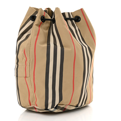 Burberry Econyl Icon Stripe Phoebe Drawcord Pouch Archive Beige 3 of 7