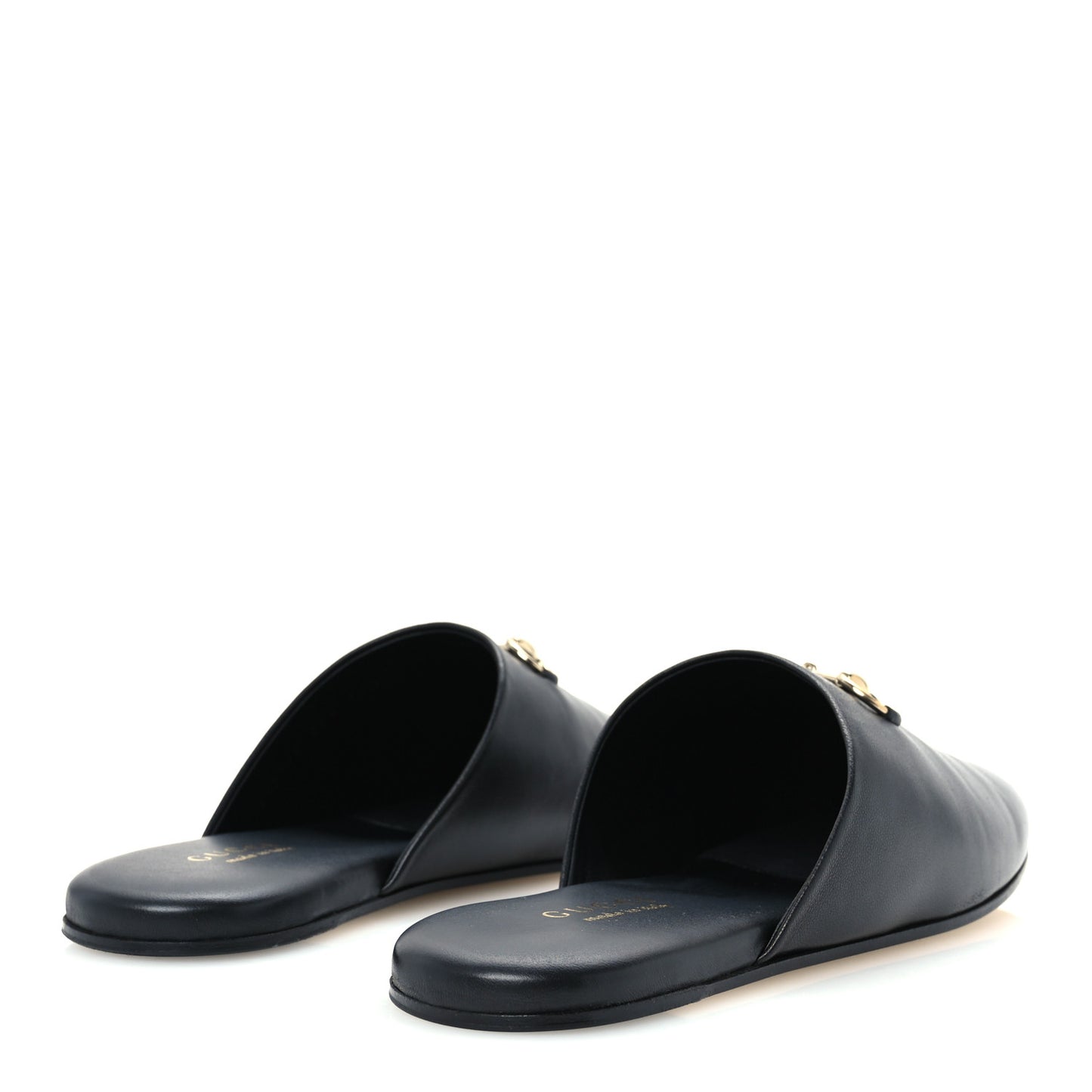 Nappa Annette Horsebit Slippers 39.5 Black