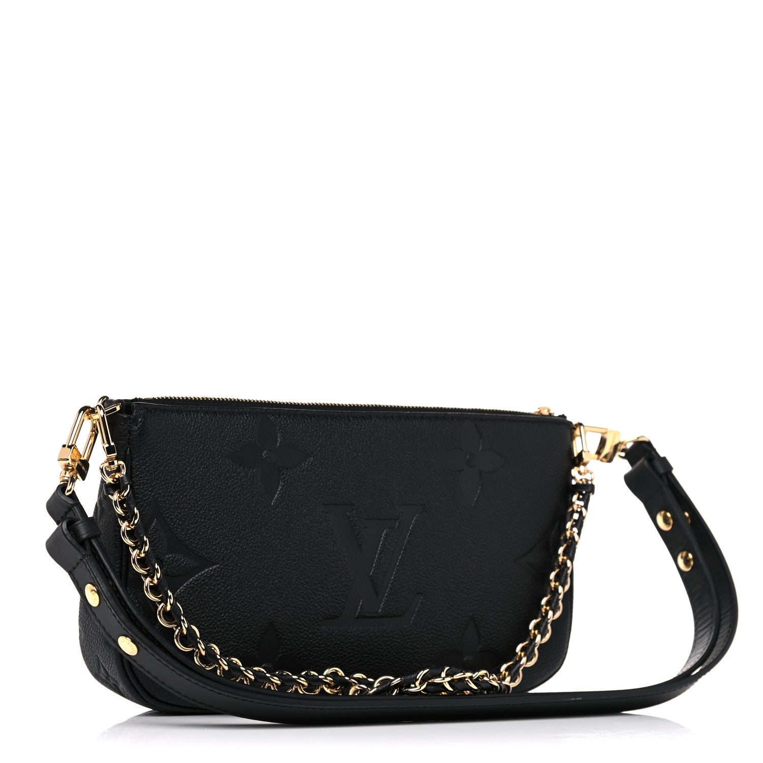 Louis Vuitton Empreinte Monogram Giant Multi Pochette Accessories Black 3 of 13