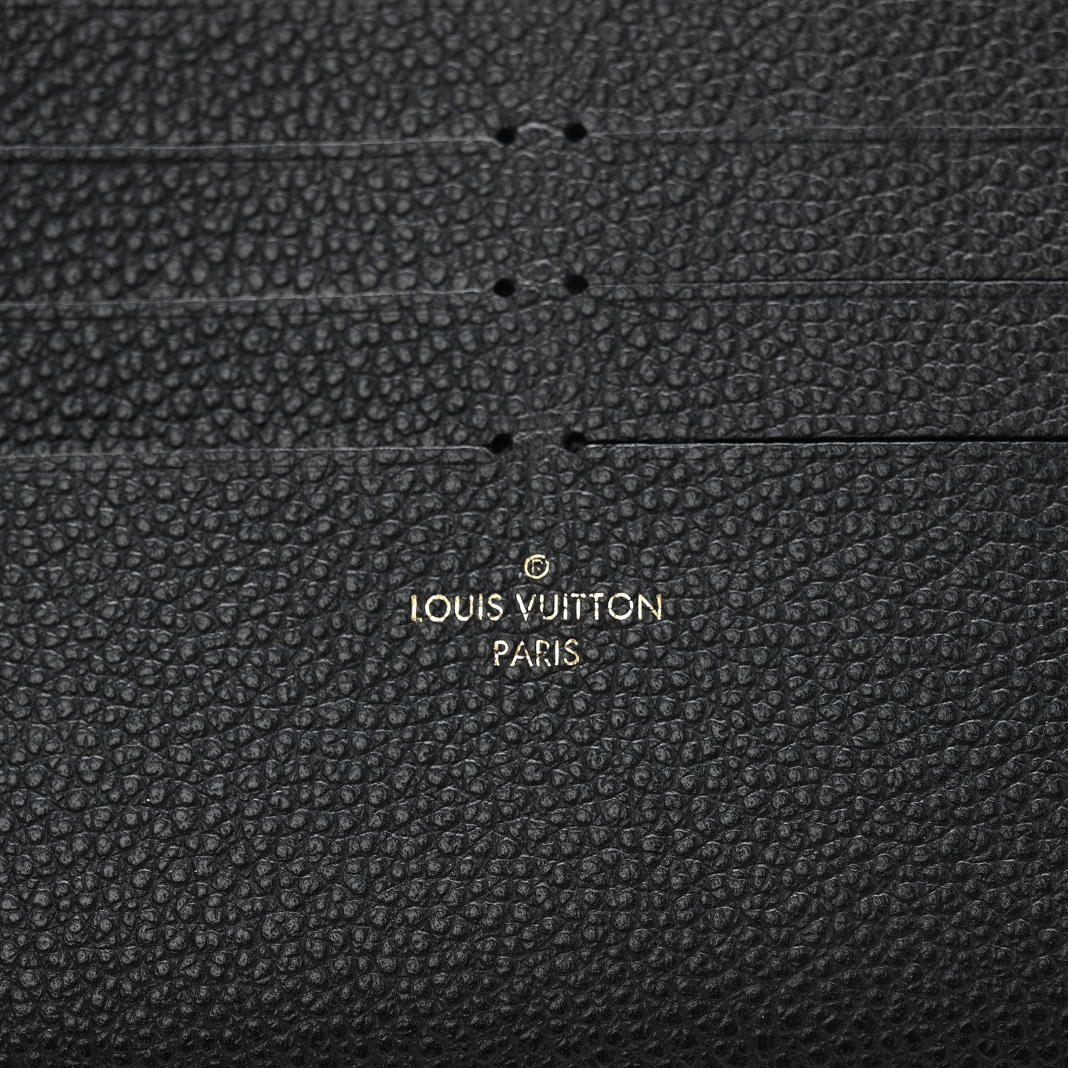 Louis Vuitton Calfskin Felicie Chain Wallet Card Holder Insert Black 6 of 6