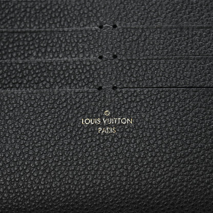 Louis Vuitton Calfskin Felicie Chain Wallet Card Holder Insert Black 6 of 6