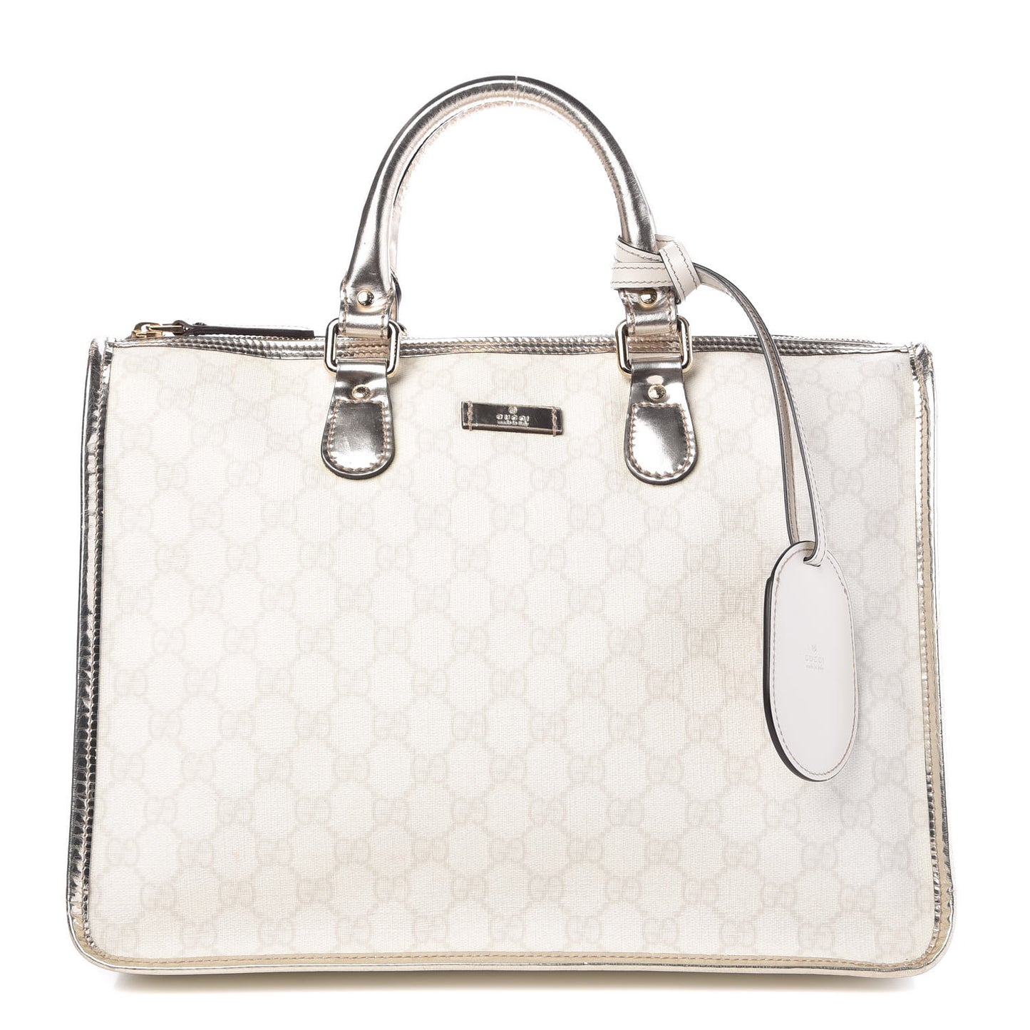 GG Plus Monogram Medium Joy Tote Bag White