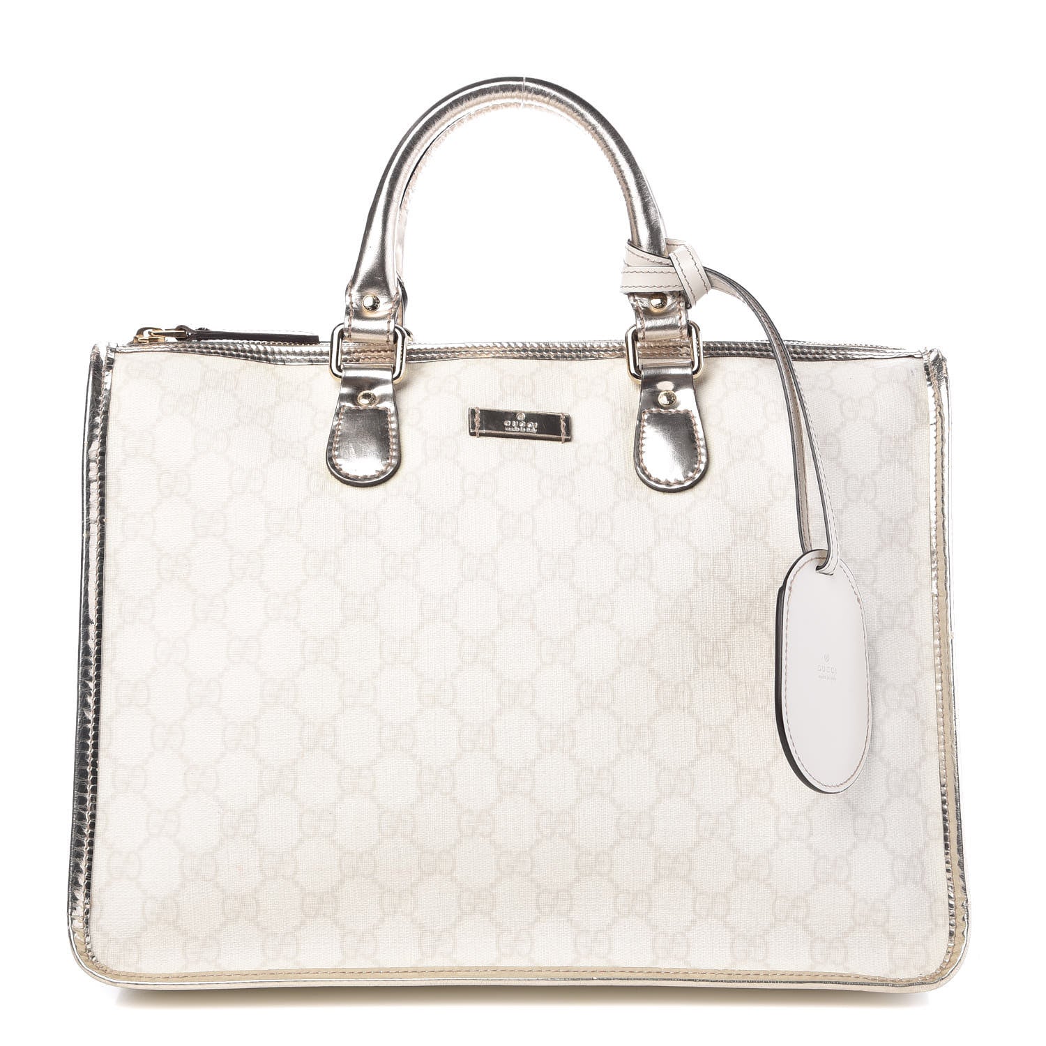 Gucci GG Plus Monogram Medium Joy Tote Bag White 1 of 12