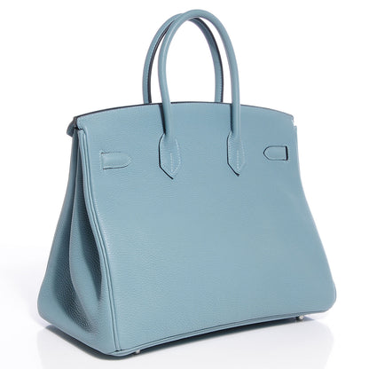 Hermes Togo Birkin 35 Ciel 3 of 10