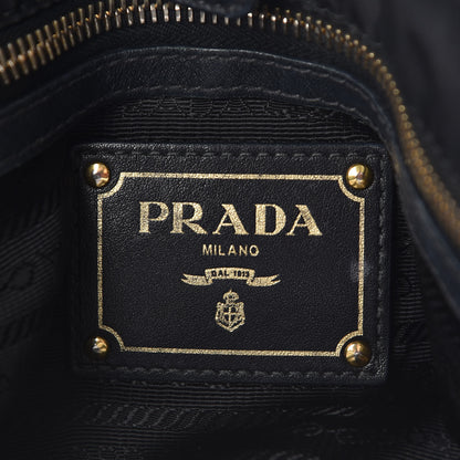 Prada Tessuto Nylon Soft Calf Tote Black 8 of 12