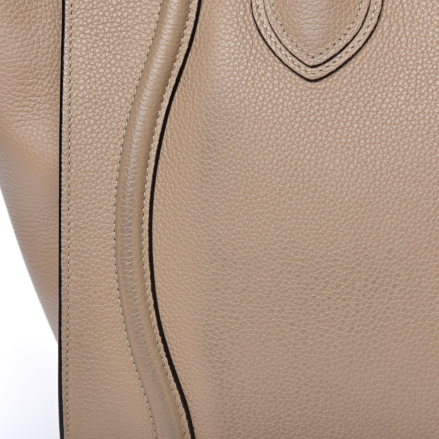 Drummed Calfskin Mini Luggage Dune