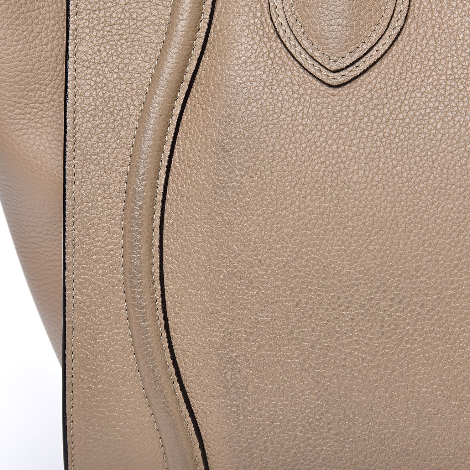 Celine Drummed Calfskin Mini Luggage Dune 11 of 13