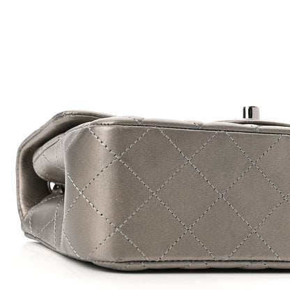 Chanel Metallic Calfskin Quilted Mini Rectangular Flap Ruthenium 9 of 10