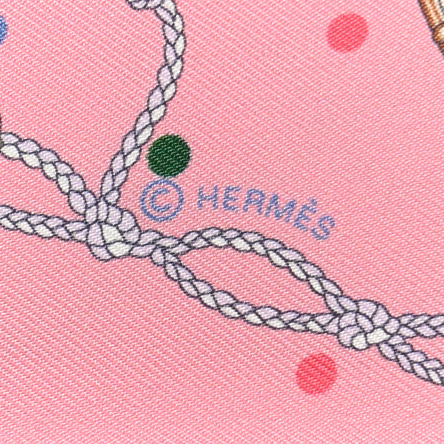 Silk Les Cles A Pois Twilly Rose Beige Multicolor