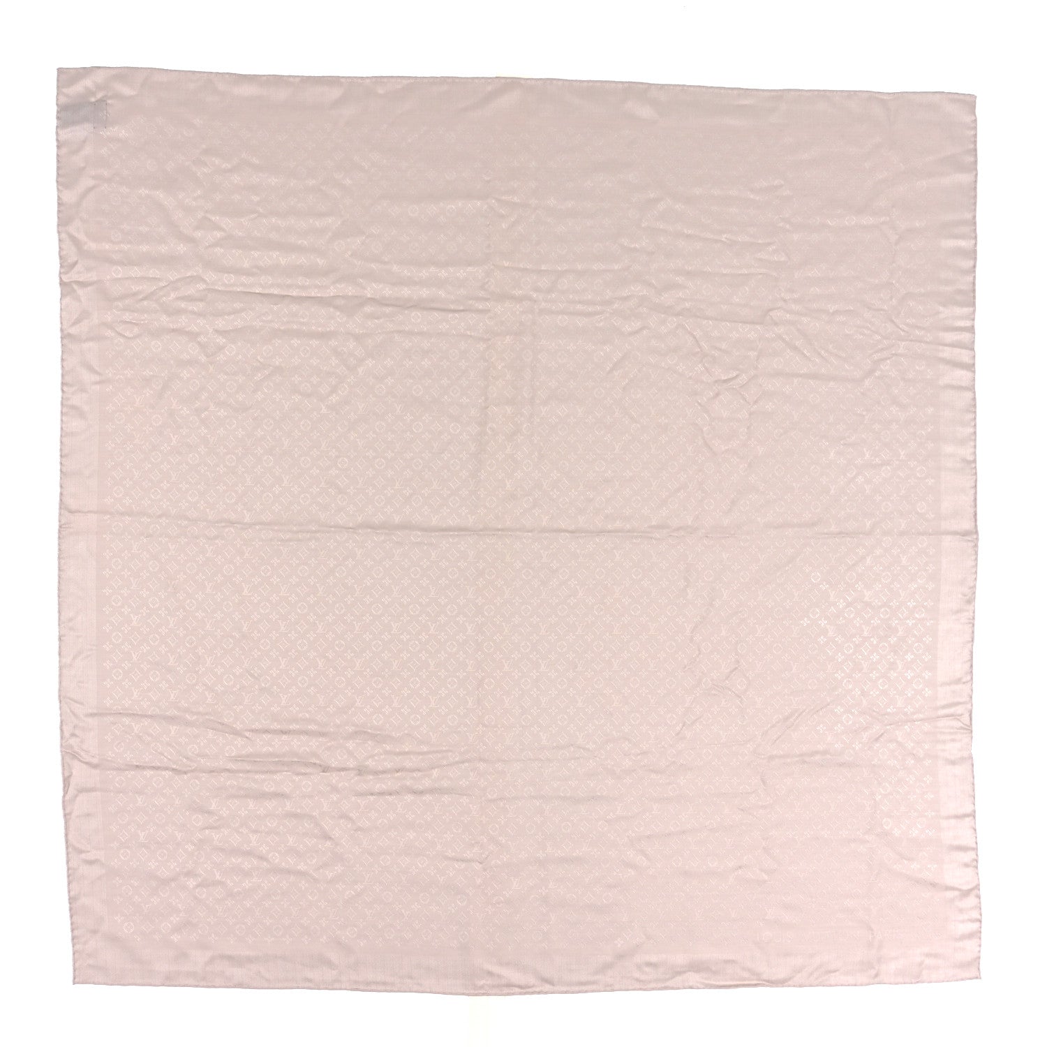 Louis Vuitton Wool Silk Monogram Evermore Shawl Creme 1 of 3