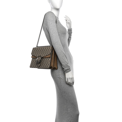 Gucci GG Supreme Monogram Medium Dionysus Shoulder Bag Taupe 2 of 11
