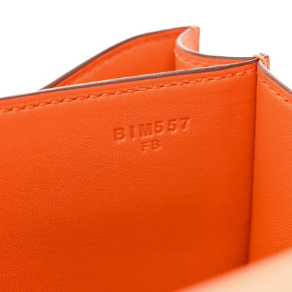 Hermes Ostrich Constance 18 Tangerine 7 of 13