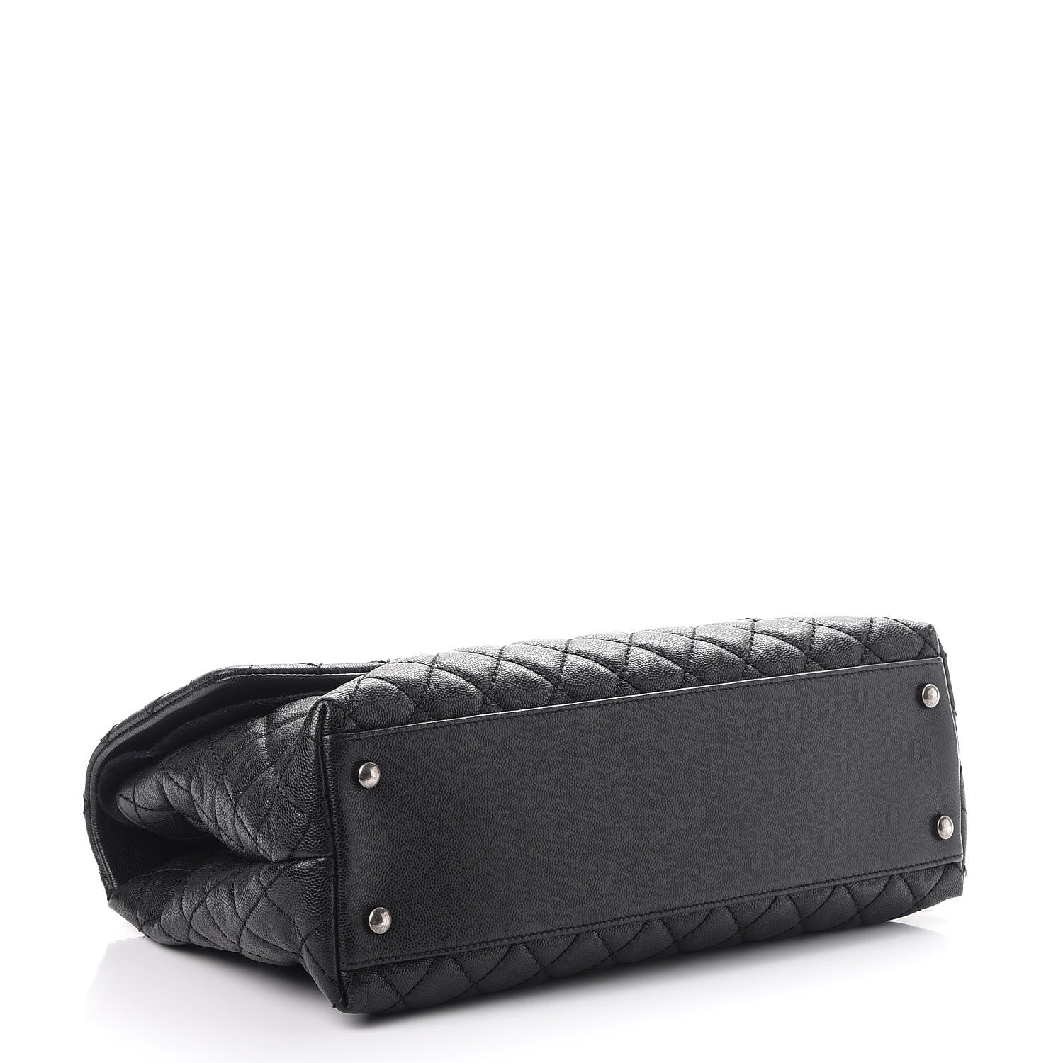 Chanel Caviar Quilted Medium Coco Handle Flap Black 5 of 11
