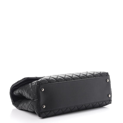 Chanel Caviar Quilted Medium Coco Handle Flap Black 5 of 11