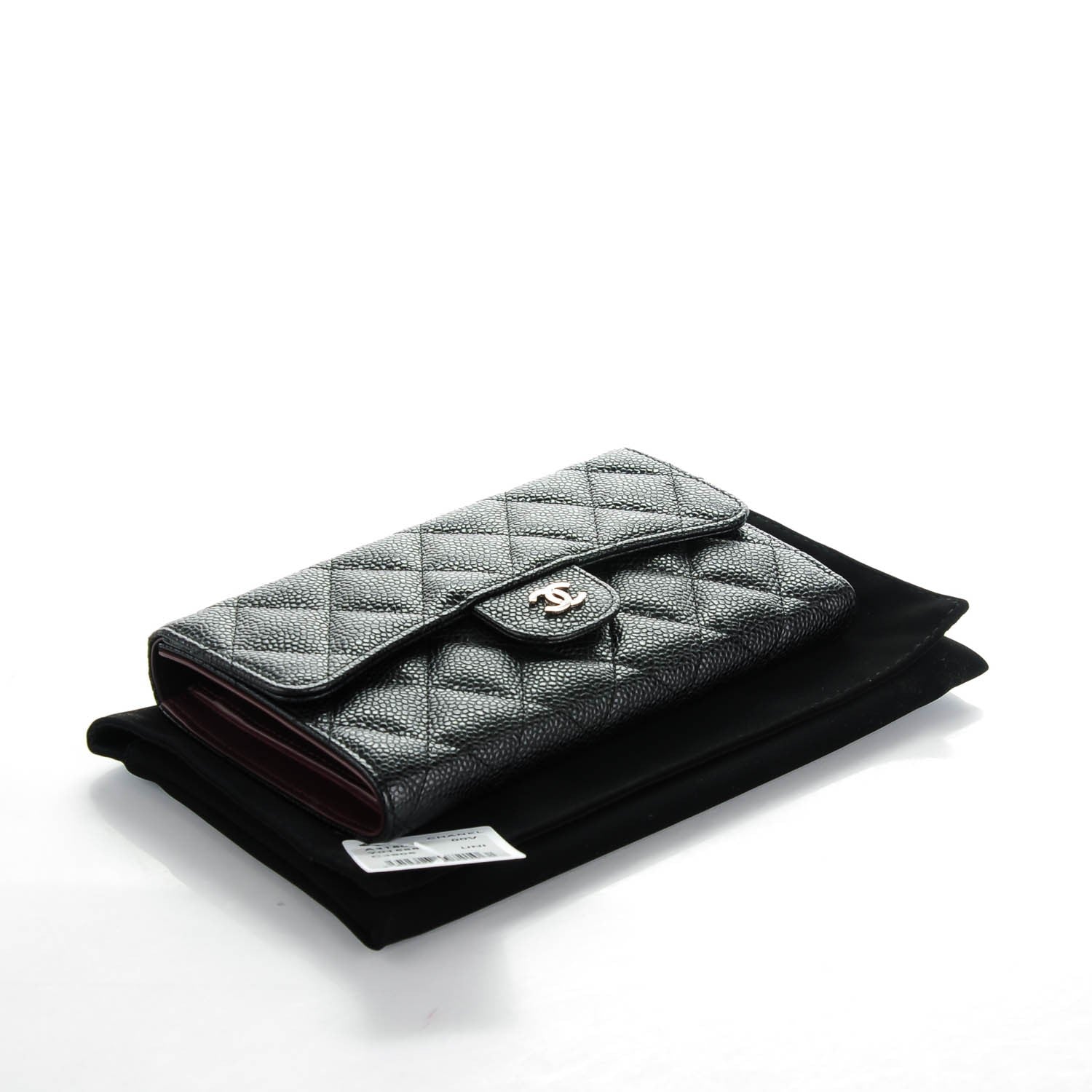 Chanel Caviar Quilted Large Flap Wallet Black 4 of 8