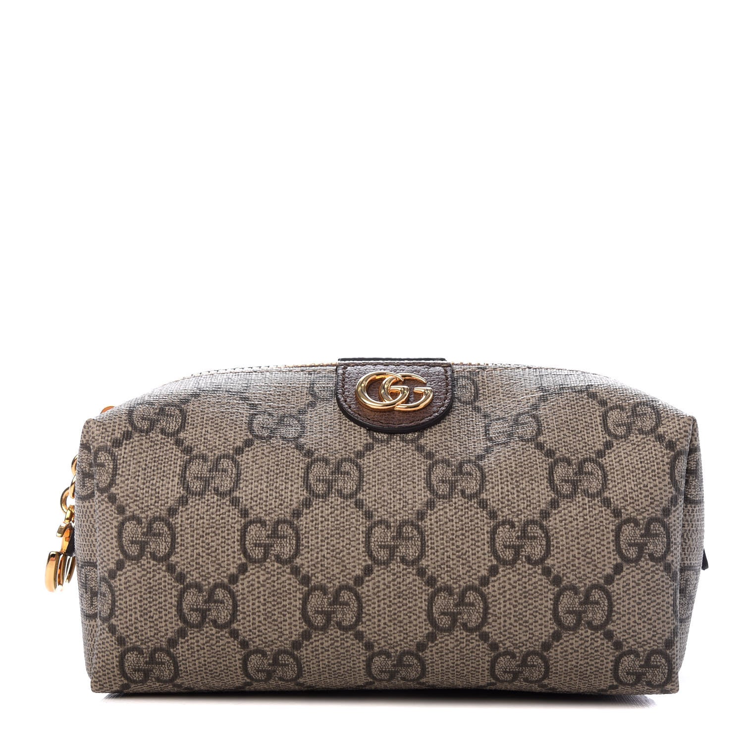 Gucci Soft GG Supreme Monogram Calfskin Small Ophidia Cosmetic Case Beige Ebony New Acero 1 of 7