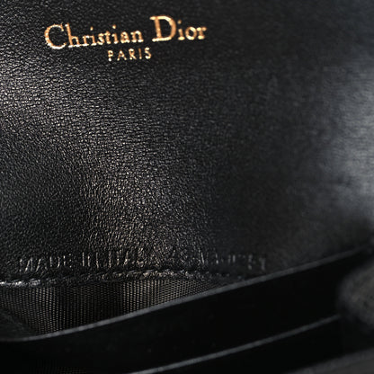 Christian Dior Grained Calfskin Saddle Card Holder Black 7 of 7