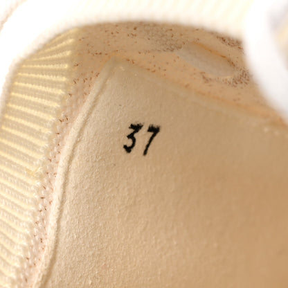 Hermes Technical Canvas Goatskin Womens Addict Sneakers 37 Multicolor Rose Dore 9 of 13