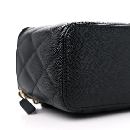 Chanel Caviar Quilted Small Vanity Case With Chain Black 8 of 13
