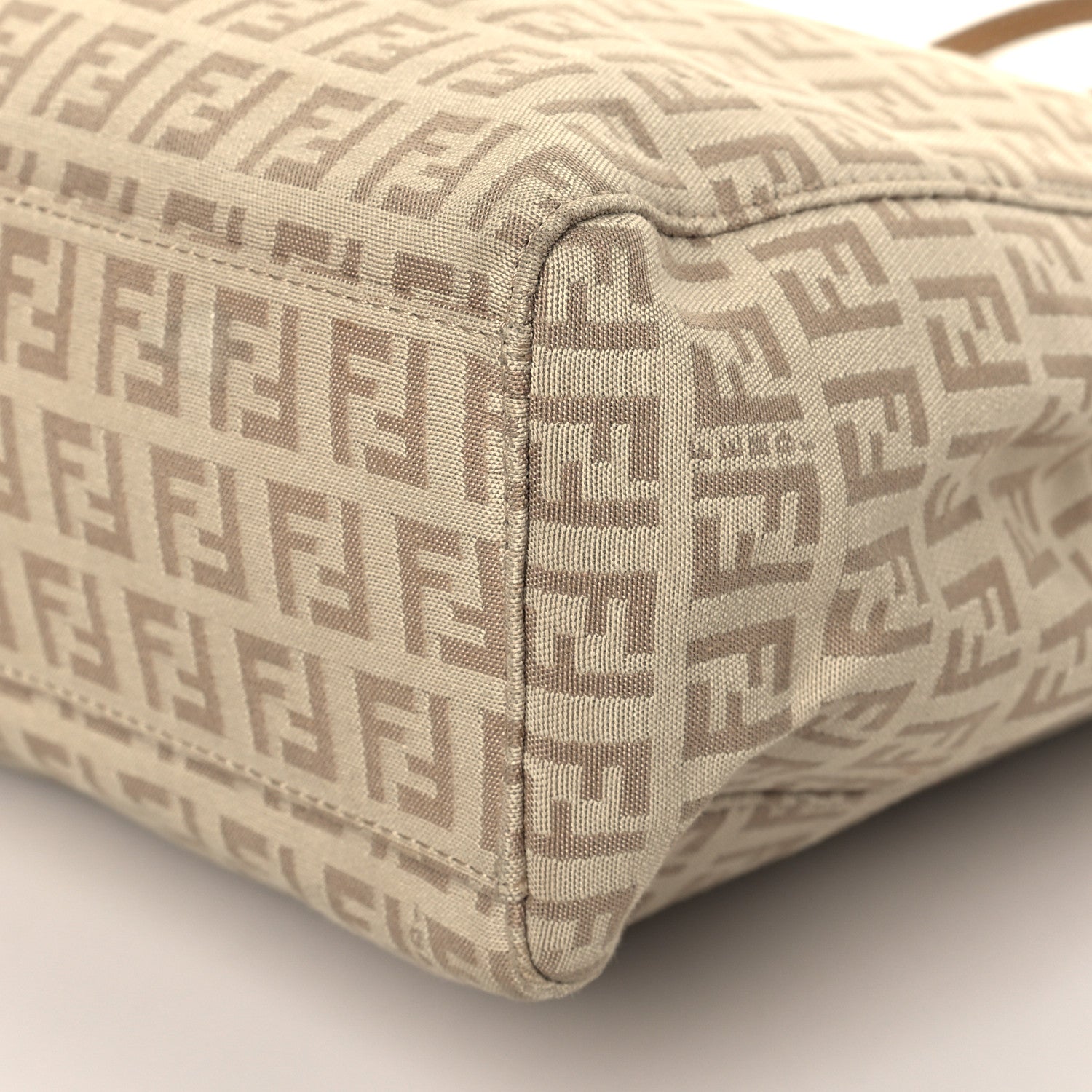 Fendi Zucchino Vitello Tote Beige Tortora 8 of 8