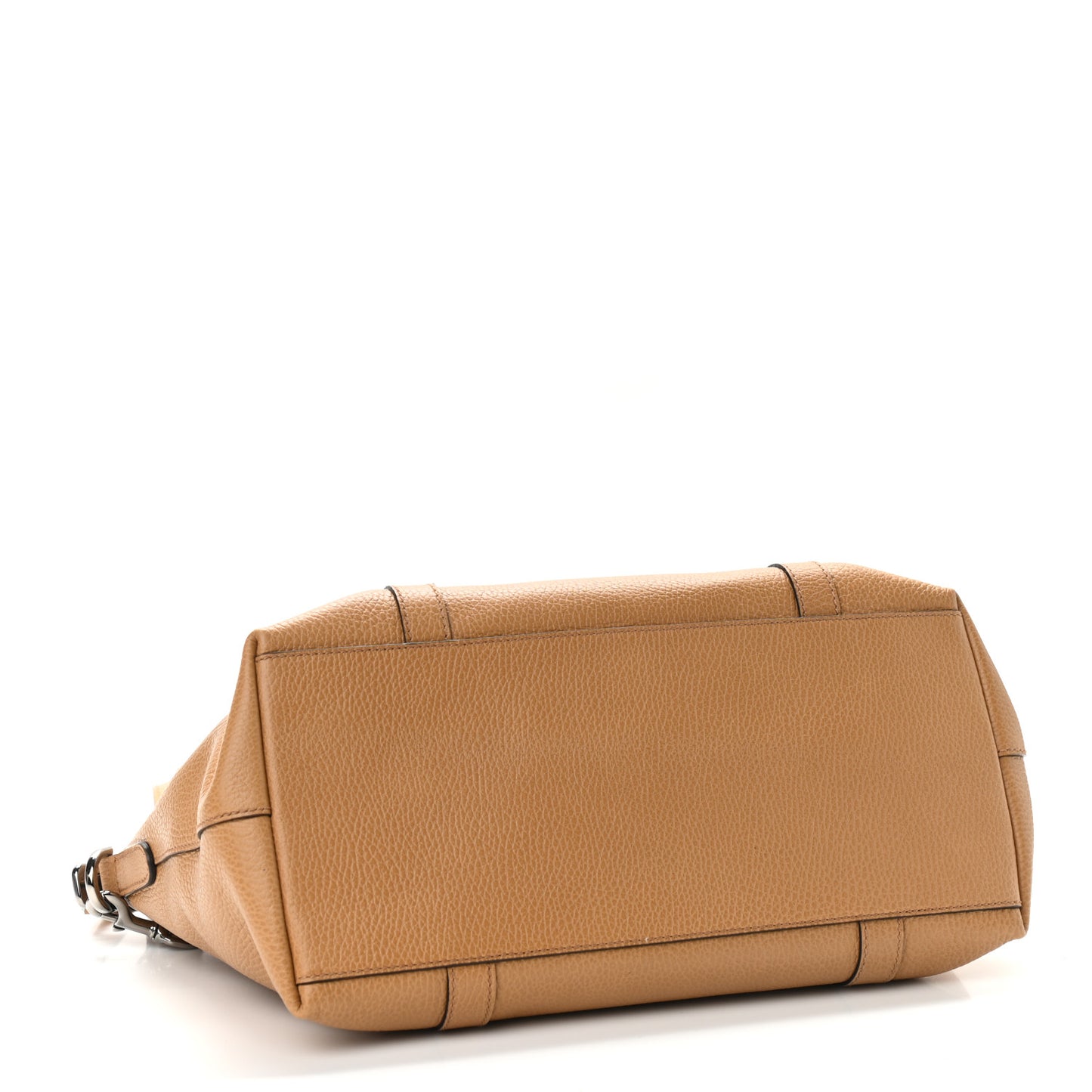 Pebbled Calfskin Medium GG Convertible Dome Satchel Beige