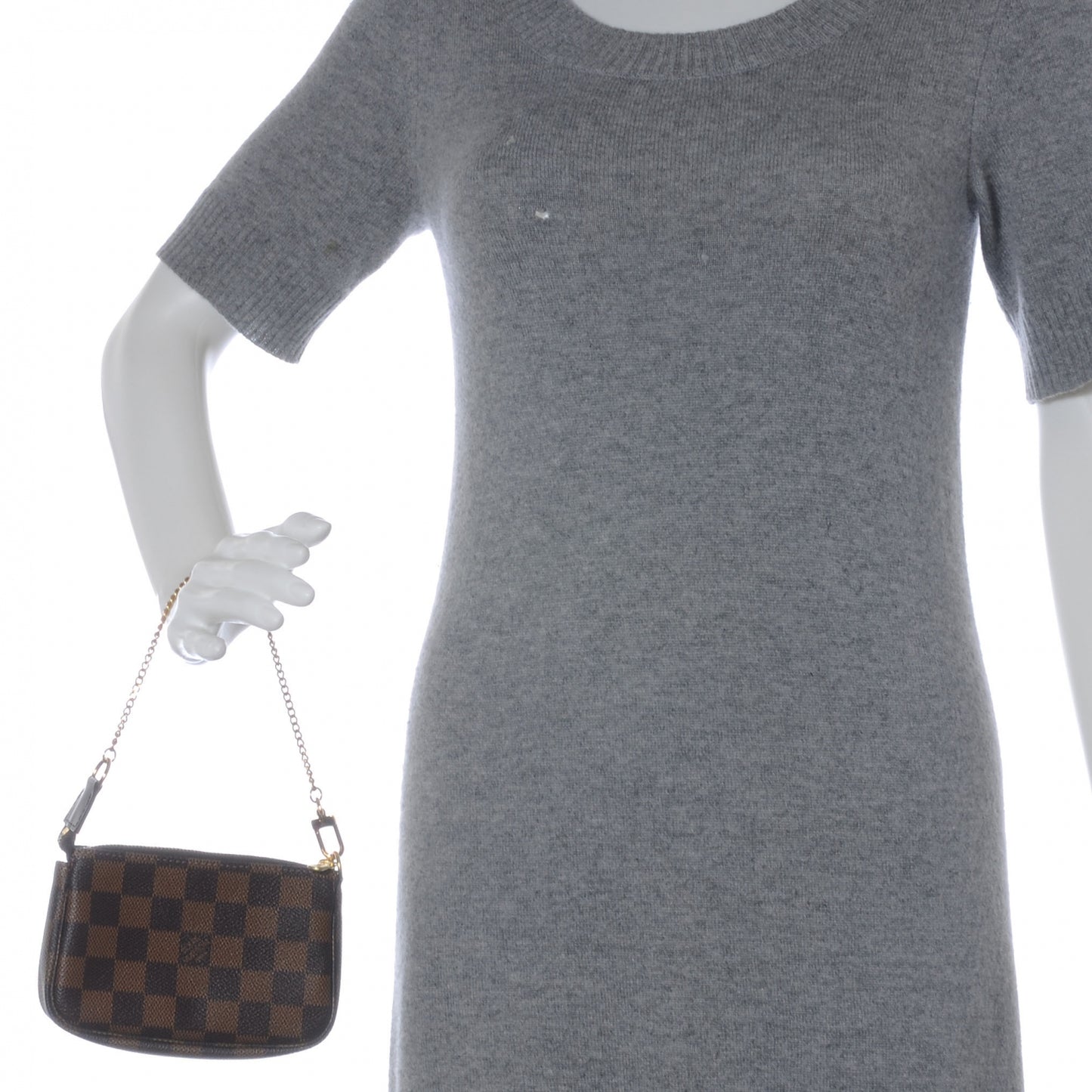 Damier Ebene Mini Pochette Accessories Bag