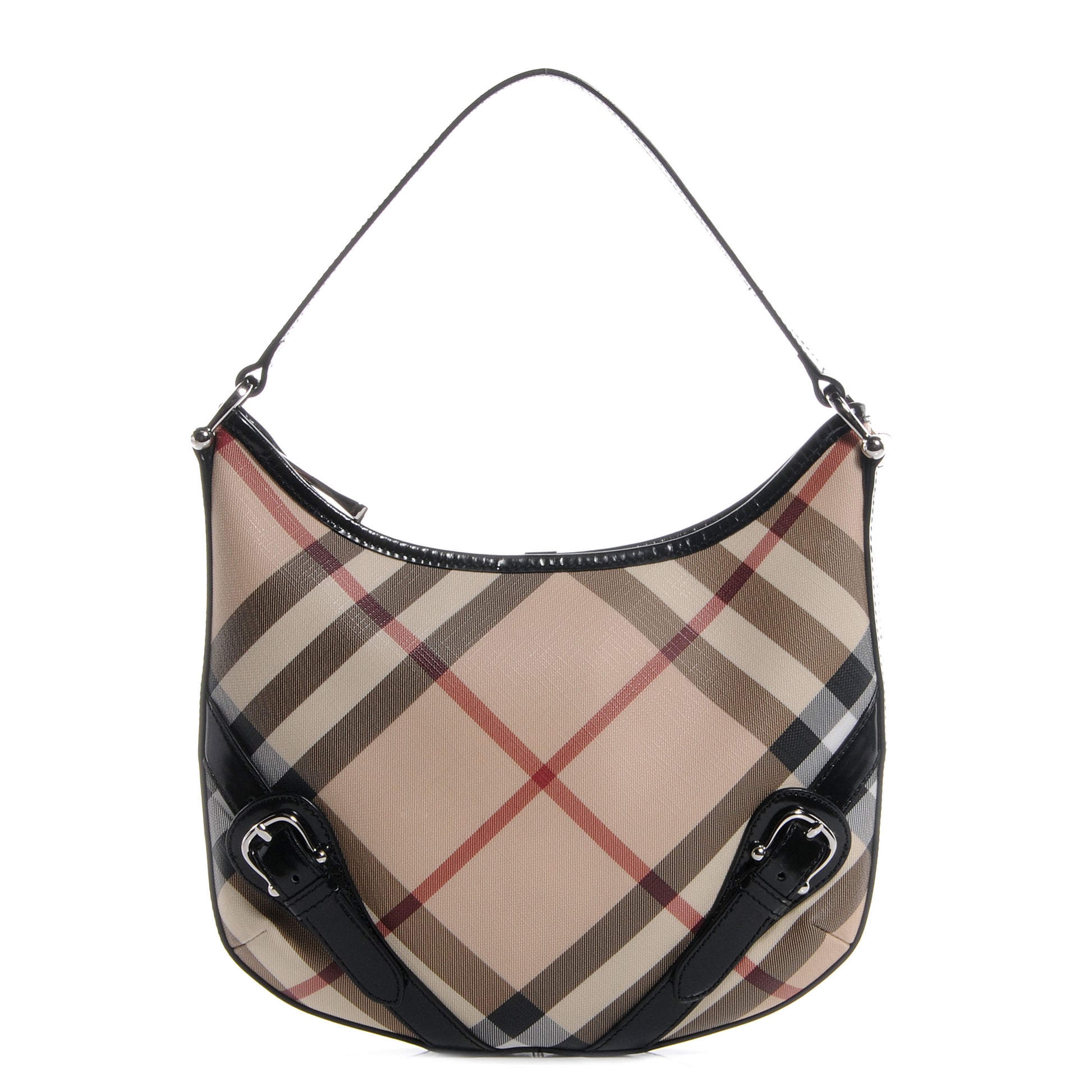 Burberry Nova Check Buckle Hobo 1 of 8