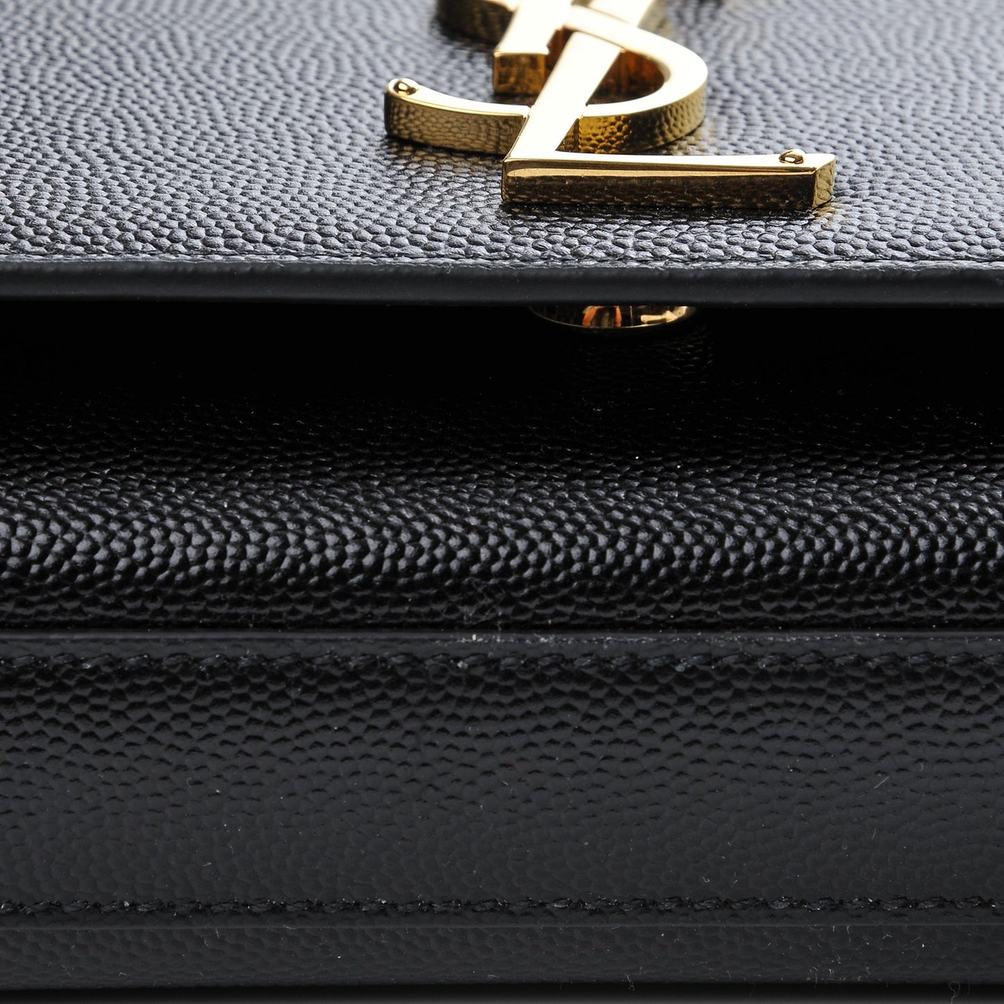 Grain De Poudre Small Monogram Kate Satchel Black