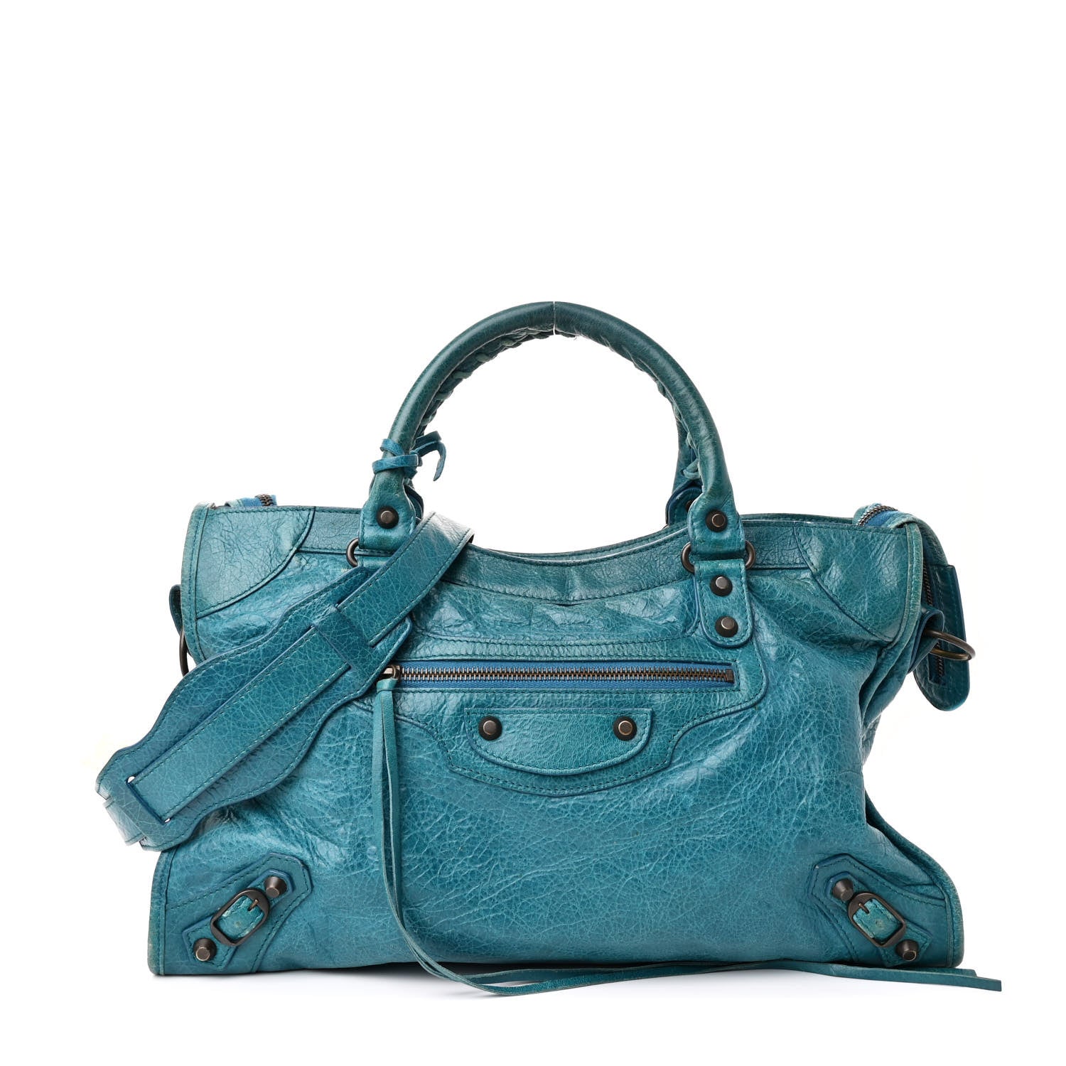 Balenciaga Agneau Classic Hardware City Aquamarine 1 of 14