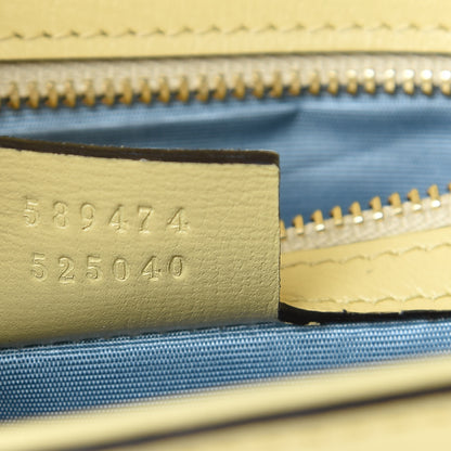 Gucci Textured Calfskin Small Torchon GG Ring Shoulder Bag Butter 7 of 11