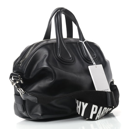 Givenchy Waxed Calfskin Small Nightingale Logo Strap Black 4 of 11