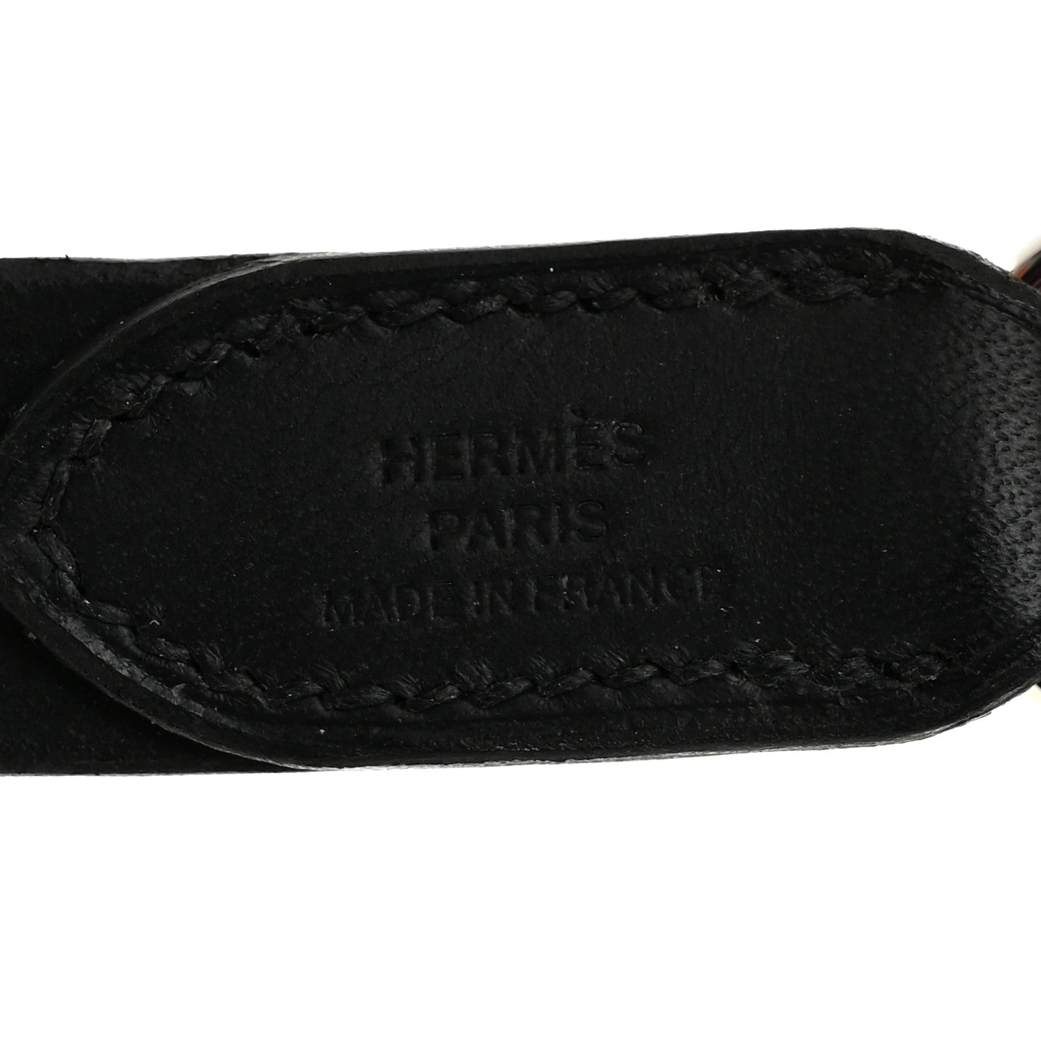 Hermes Natural Bridle Punch Dog Leash Black 3 of 5