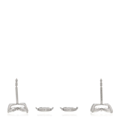 Tiffany Platinum Diamond Large Victoria Earrings 3 of 4