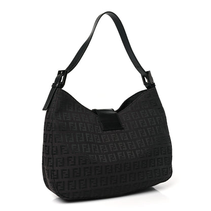Fendi Zucchino Small Hobo Black 3 of 10
