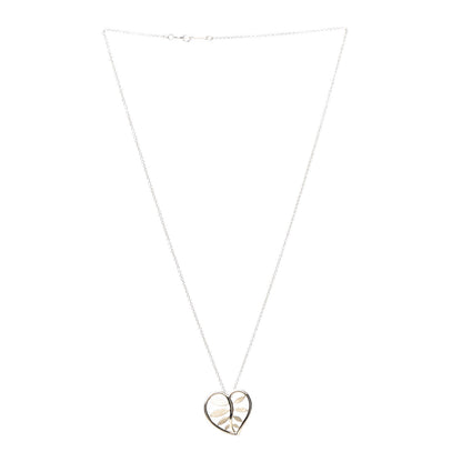 Tiffany 18K Yellow Gold Paloma Picasso Villa Paloma Heart Palm Pendant Necklace 3 of 10