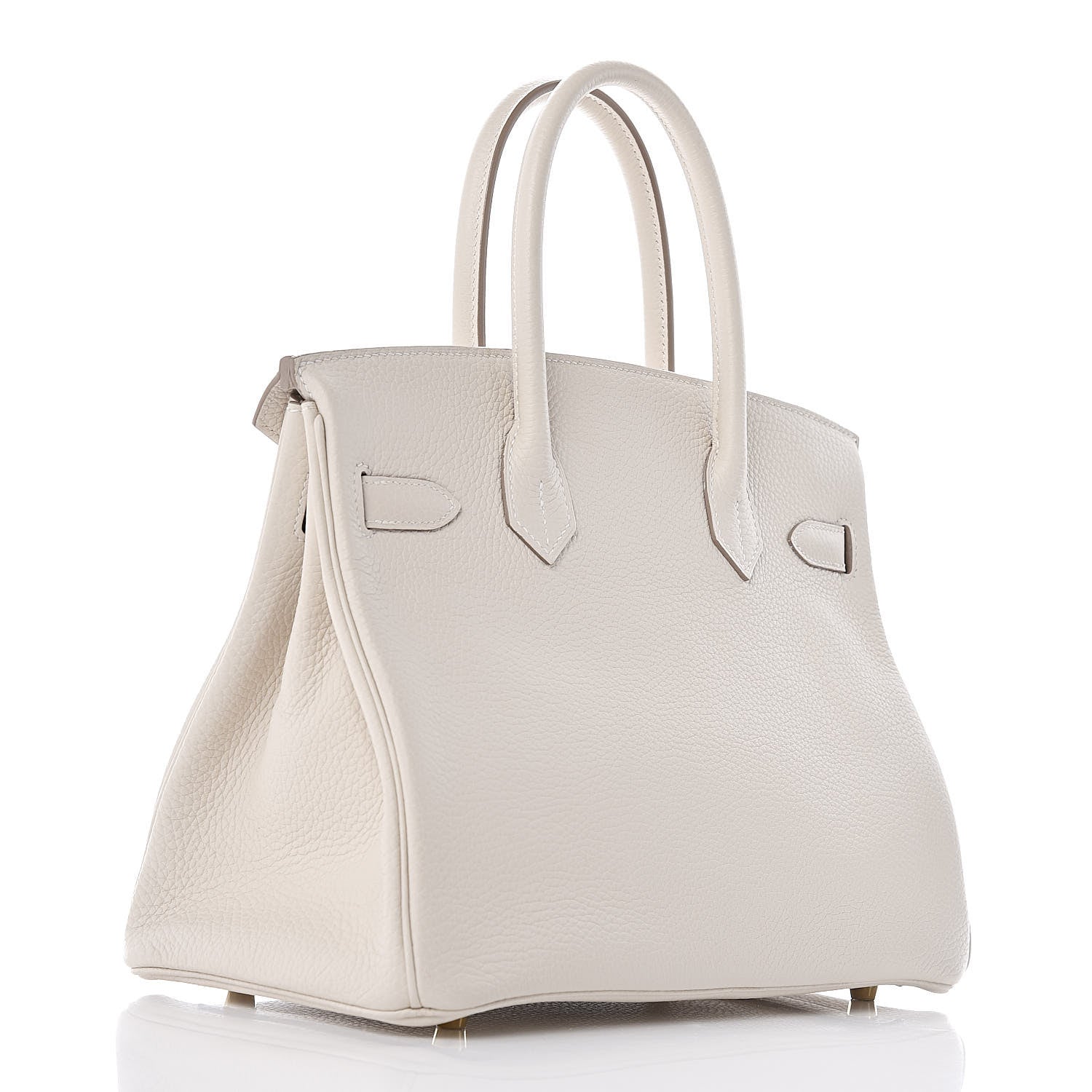 Hermes Taurillon Clemence Birkin 30 Craie 3 of 14