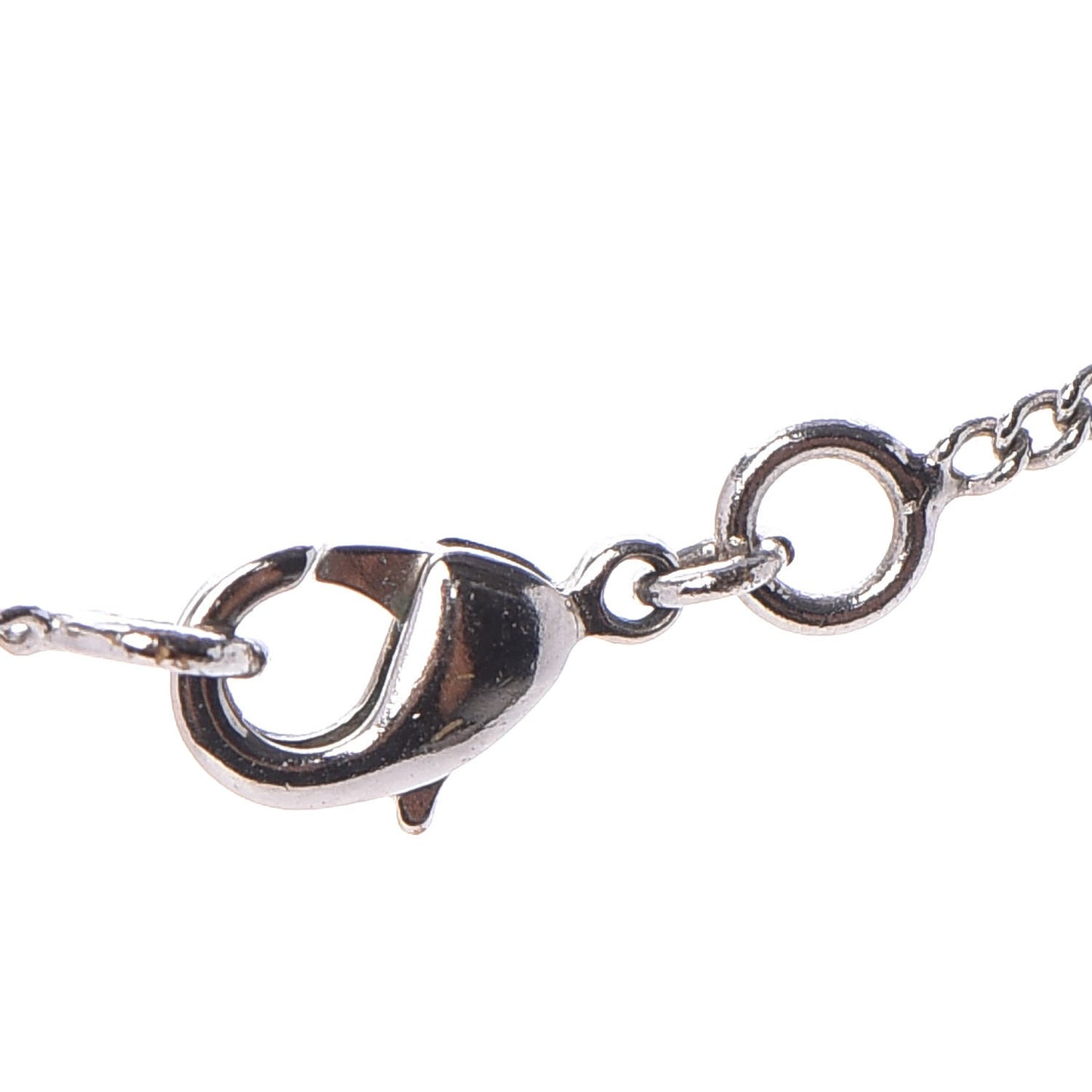 Crystal CC Camellia Necklace Silver