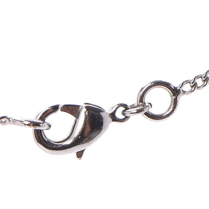 Chanel Crystal CC Camellia Necklace Silver 4 of 6