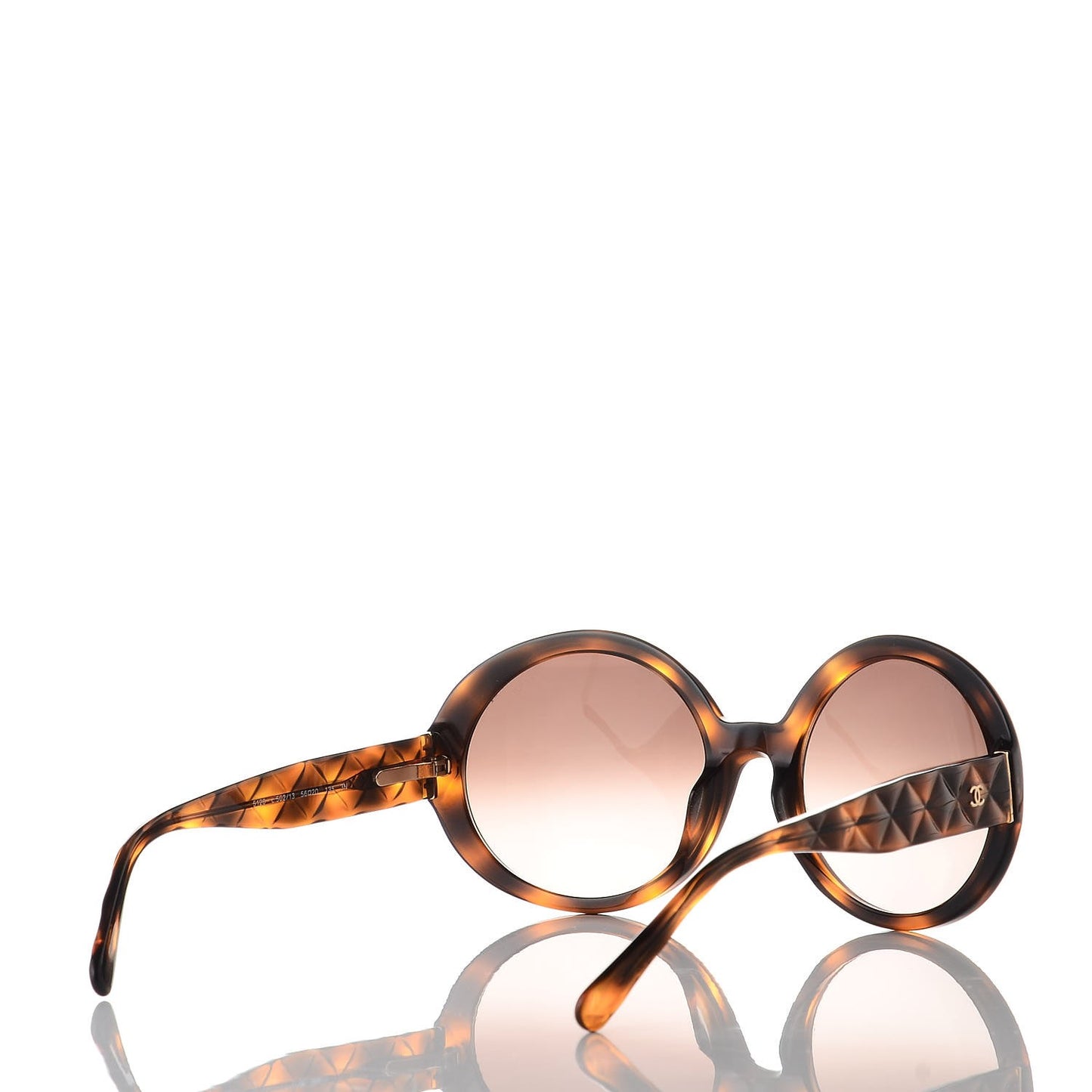 Quilted CC Mod Sunglasses 5120 Tortoise
