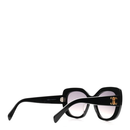 Celine Acetate Triomphe 01 Square Sunglasses CL 40226U Black 4 of 7
