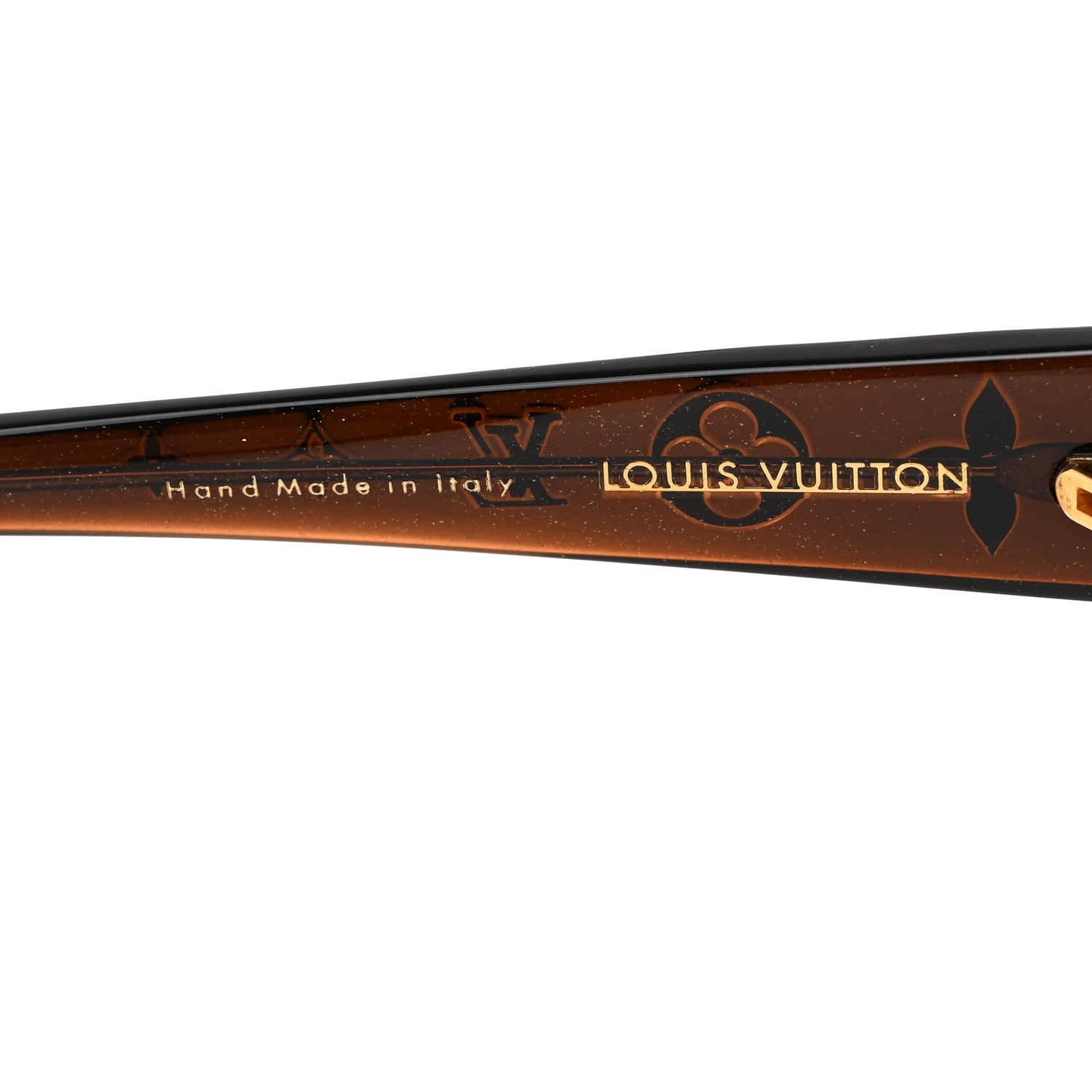 Louis Vuitton Acetate Obsession GM Sunglasses Z0459W Brown Glitter 5 of 8