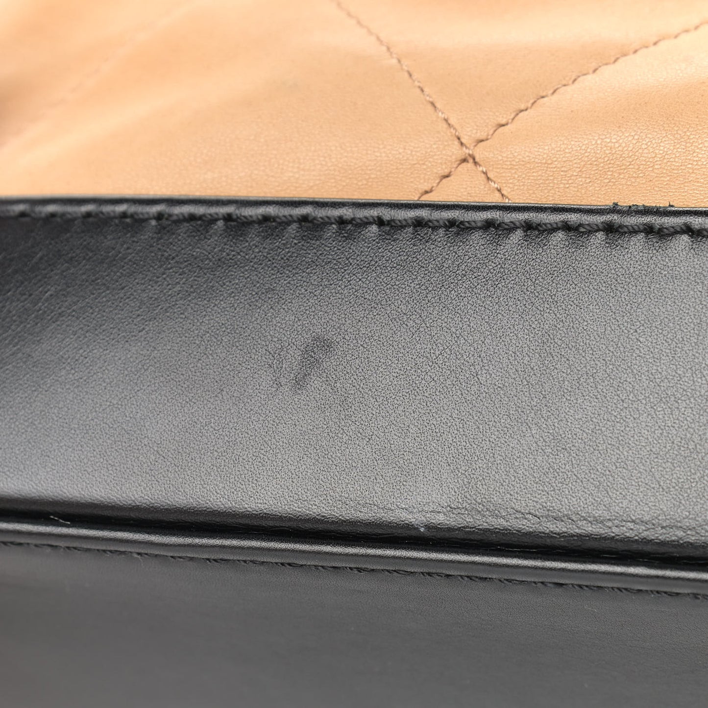 Calfskin Quilted VIP Flap Beige Black