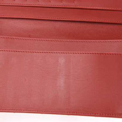 Chanel Caviar Quilted CC Long Double Wallet Red 9 of 11