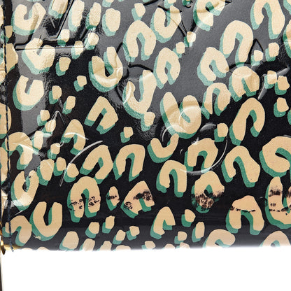 Louis Vuitton Vernis Leopard Zippy Wallet Blue Infini 11 of 12