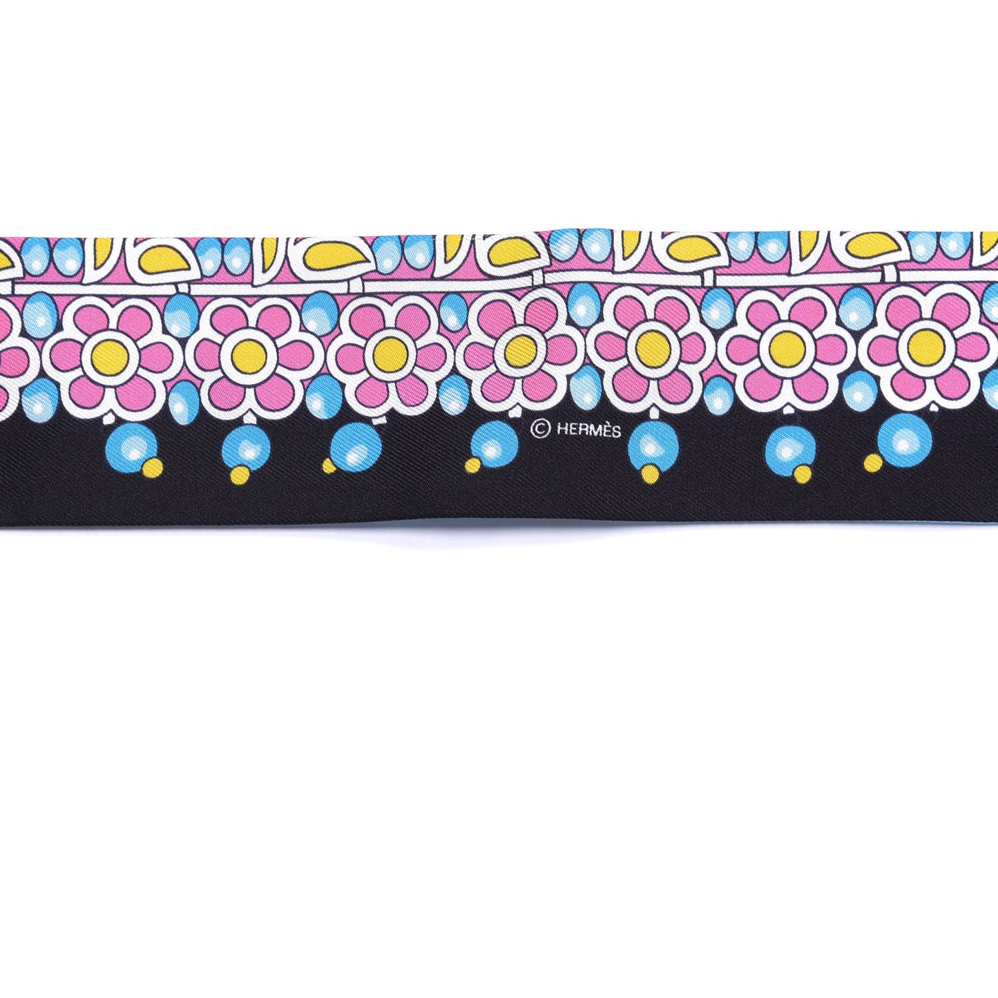 Silk Parures Des Maharajas Twilly Ciel Black Rose Vif