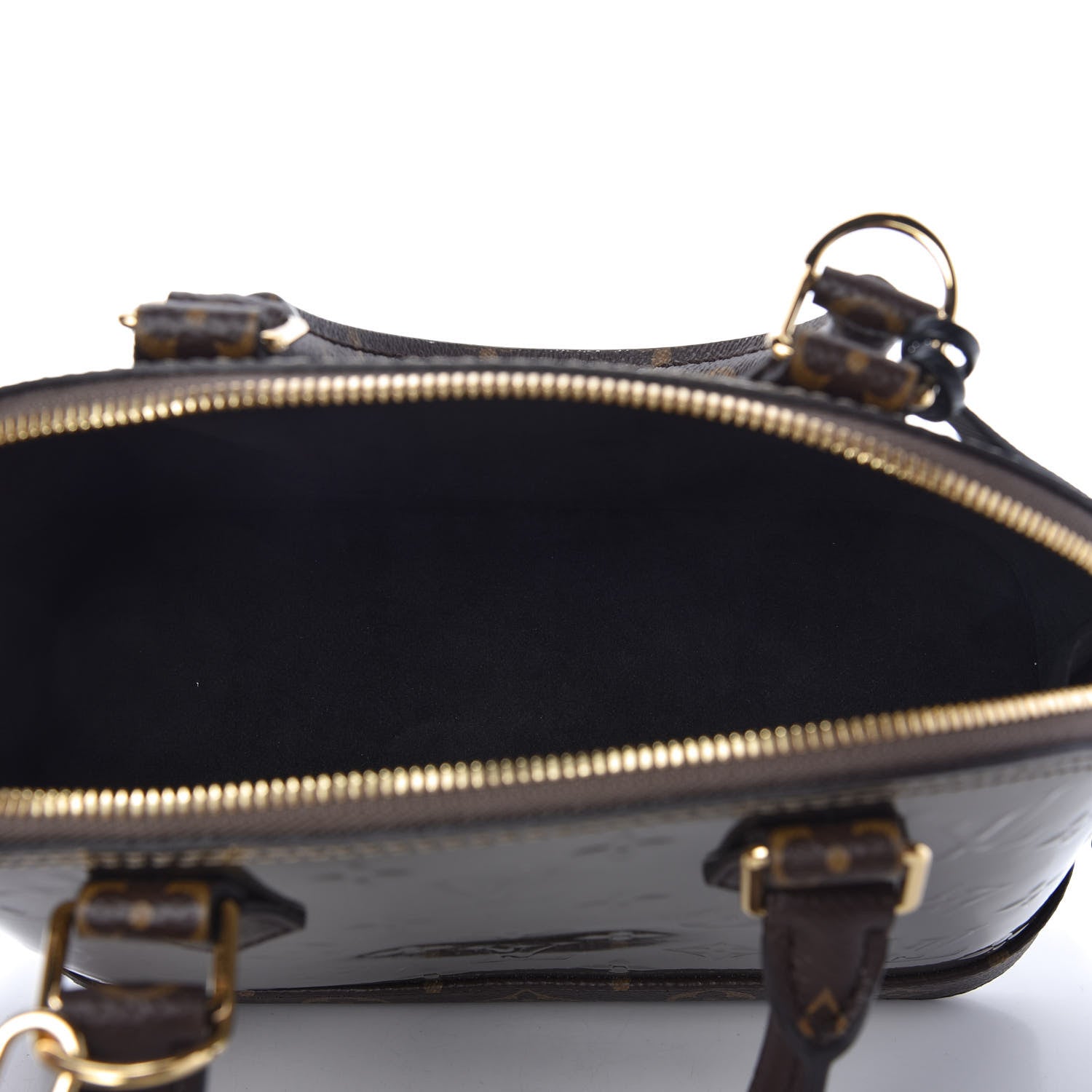 Louis Vuitton Vernis Epi Monogram Alma BB Champagne Metallise 5 of 9