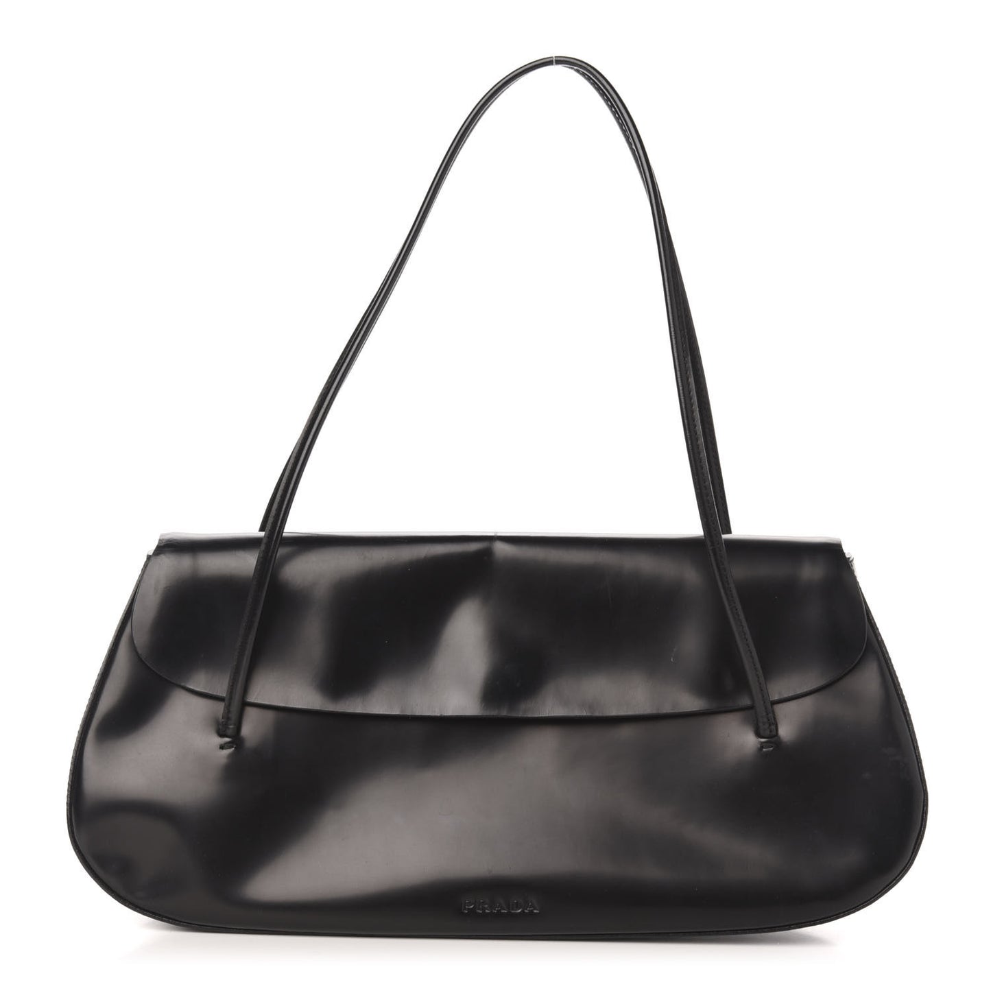 Spazzolato Chic Shoulder Bag Black