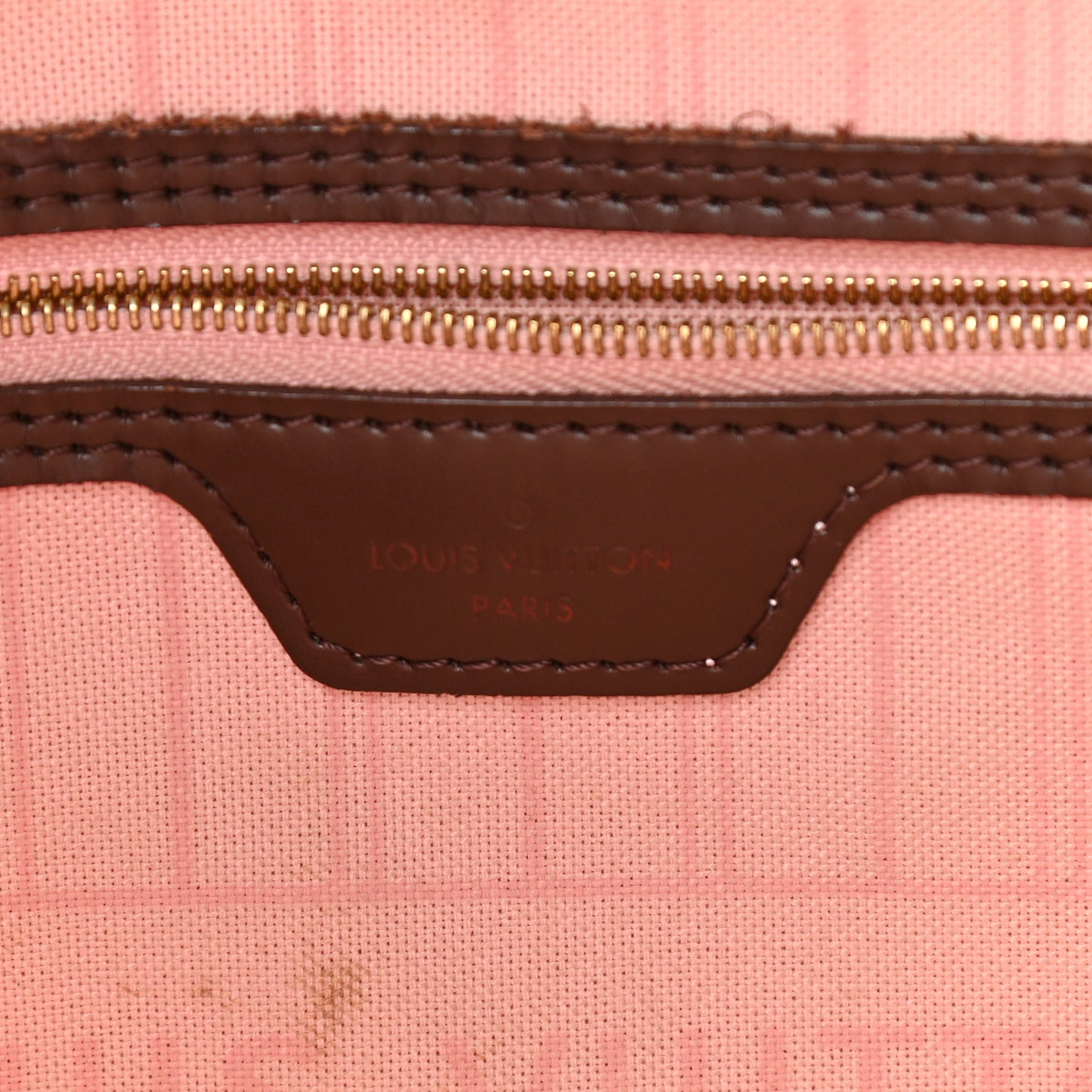 Damier Ebene Neo Neverfull MM Rose Ballerine