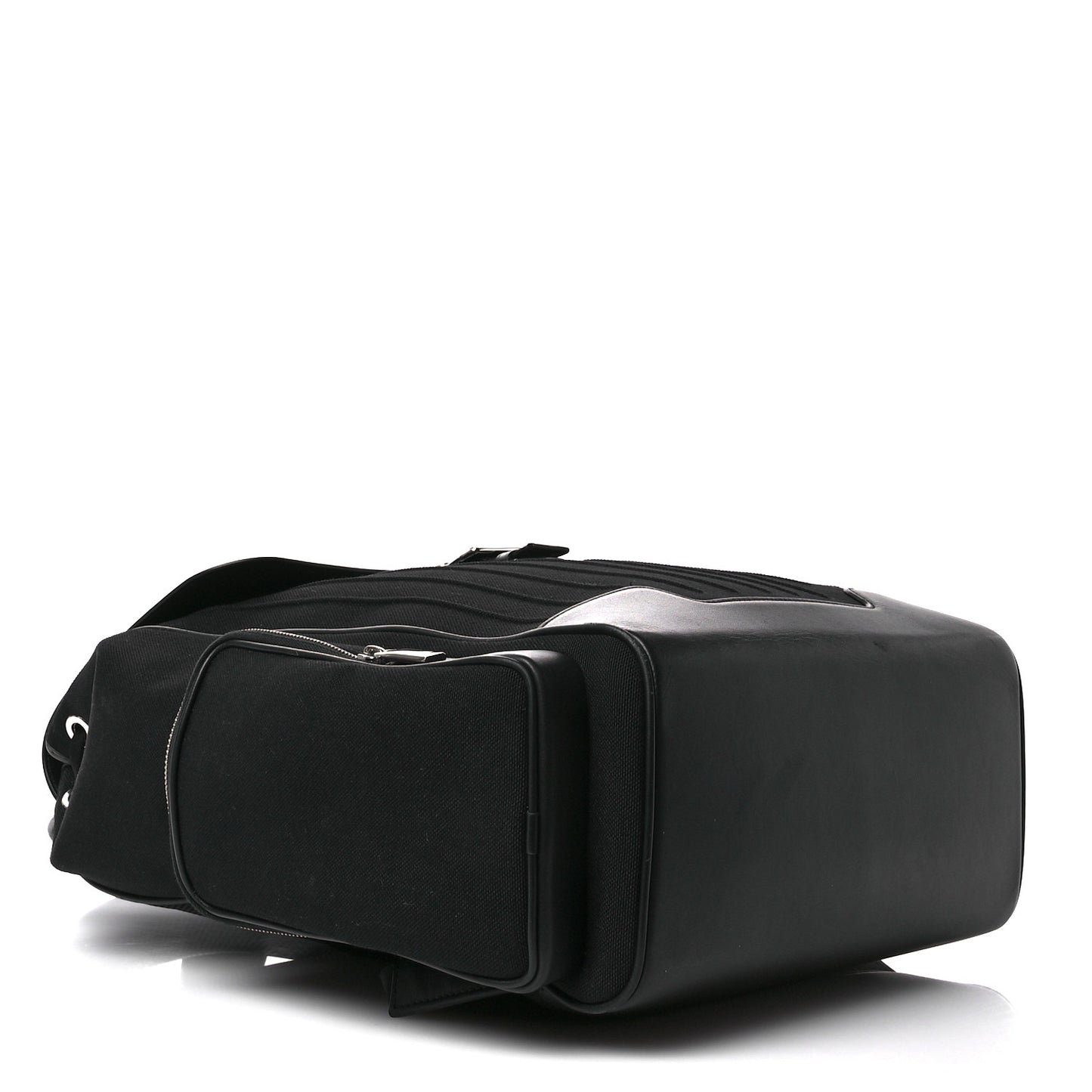 Canvas Calfskin Never Still Large Backpack Black